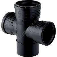 Крестовина PP-MD 1-плоскостная бесшумная Silent-PP Дн 125х110х110х87,5гр б/нап в/к Geberit 390.665.14.1 купить в интернет-магазине инженерного оборудования в Санкт-Петербурге