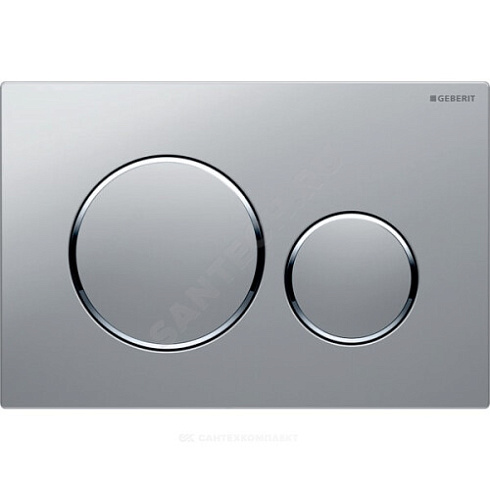 Кнопка для инсталляции Sigma 20 хром матовый/хром глянцевый Geberit 115.882.JQ.1 купить в интернет-магазине инженерного оборудования в Санкт-Петербурге