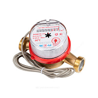 Счётчик г/в и х/в крыльчатый одноструйный Ду 15 Ру16 90С L=110мм резьба импульсный В/К ЭКОМЕРА купить в интернет-магазине инженерного оборудования в Санкт-Петербурге