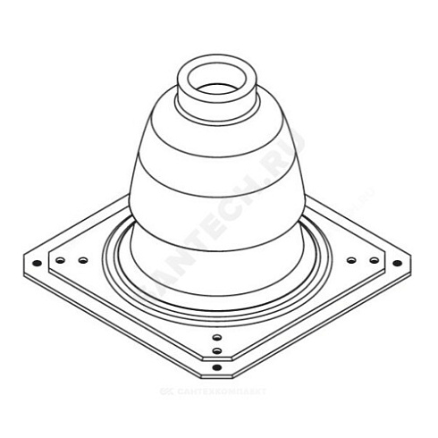 Оголовок шахты для трубы полипропилен 80 мм Protherm 20199422 купить в интернет-магазине инженерного оборудования в Санкт-Петербурге