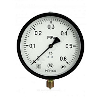 Манометр МП-160 радиальный Дк160мм 0-6 МПа кл.1,5 G1/2 ЗАВОД ТЕПЛОТЕХНИЧЕСКИХ ПРИБОРОВ купить в интернет-магазине инженерного оборудования в Санкт-Петербурге
