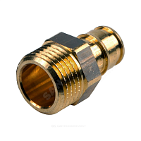 Муфта для PE-X латунь Дн 20х1/2 НР Q&E Uponor 1033437 (1008739) купить в интернет-магазине инженерного оборудования в Санкт-Петербурге