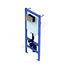 Инсталляция для подвесного унитаза WC1110 с кнопкой смыва WP1110 АНИ Пласт купить в интернет-магазине инженерного оборудования в Санкт-Петербурге