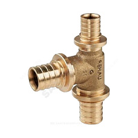 Тройник переходной для PE-X бронза Дн 25х25х16 RAUTITAN PLATINUM RX Rehau 13777401001 купить в интернет-магазине инженерного оборудования в Санкт-Петербурге