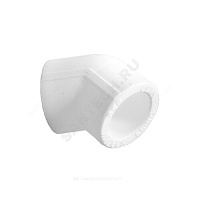 Угольник PP-R белый Дн 40х45гр PRO VALFEX 10107040-PRO купить в интернет-магазине инженерного оборудования в Санкт-Петербурге