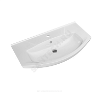 Умывальник мебельный Элеганс 85 белый Kirovit (Кировская керамика) купить в интернет-магазине инженерного оборудования в Санкт-Петербурге