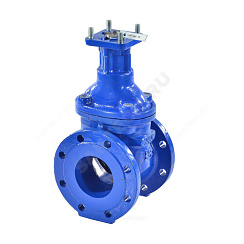 Задвижка чугун аналог МЗВ обрезиненный клин Ду 100 Ру16 Тмакс=75C фл под эл/привод Завод им Гаджиева . купить в интернет-магазине инженерного оборудования в Санкт-Петербурге