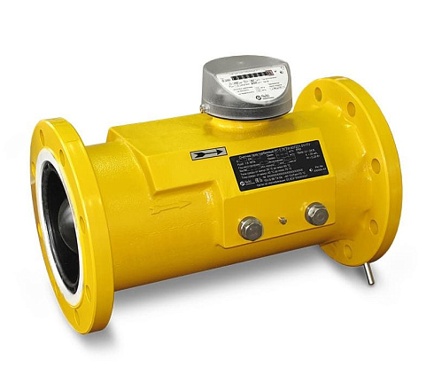 РГ-Т турбинный счетчик газа - модификация СГ-ТК-Д-2,5...6, Qmax=2,5...6 м³/ч, межосевое расст. 110 мм, Л-ПР, ПР-Л, 1¼" (1)