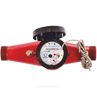 Счётчик г/в и х/в крыльчатый многоструйный Ду 25 Ру16 90С L=260мм резьба импульсный В/К ЭКО НОМ СВДМ25-005 купить в интернет-магазине инженерного оборудования в Санкт-Петербурге