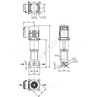 Насос многоступенчатый вертикальный HELIX VE 2209-2/25/V/KS/2G PN25 3х400В/50 Гц Wilo 4166206 купить в интернет-магазине инженерного оборудования в Санкт-Петербурге
