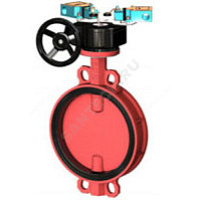 Затвор дисковый поворотный чугун VPI4448R2C-08EP Ду 125 Ру16 межфл с редуктором диск чугун манжета EPDM с концевыми выключателями Tecofi VPI4448R2C-08EP0125 купить в интернет-магазине инженерного оборудования в Санкт-Петербурге