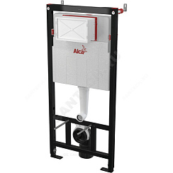 Инсталляция для подвесного унитаза с кнопкой смыва белая Alca Plast AM101/1120-3:1 RU M70-0001 купить в интернет-магазине инженерного оборудования в Санкт-Петербурге