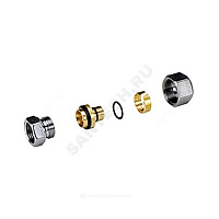 Муфта МП латунь хром Дн 32х3,0х1 ВР R187F Giacomini R187FX126 купить в интернет-магазине инженерного оборудования в Санкт-Петербурге