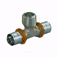 Тройник МП латунь пресс Дн 25х3/4х25 НР S-PRESS PLUS Uponor 1070593 (1015038) купить в интернет-магазине инженерного оборудования в Санкт-Петербурге