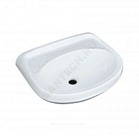 Умывальник подвесной Браво 50 без отверстия п/смес белый Лобненский стройфарфор купить в интернет-магазине инженерного оборудования в Санкт-Петербурге