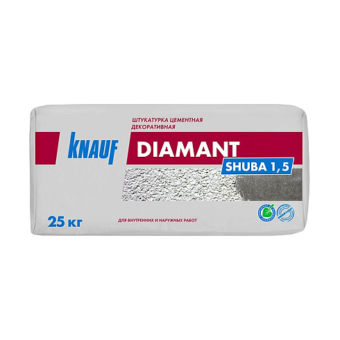 Штукатурка декоративная Knauf Diamant шуба 1,5 мм, 25 кг купить в интернет-магазине инженерного оборудования в Санкт-Петербурге