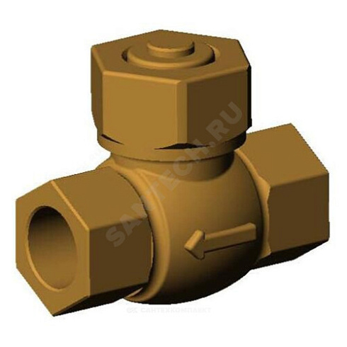 Клапан обратный бронза подъемный CS2142 Ду 25 Ру25 ВР 3/4 Tecofi CS2142-0025 купить в интернет-магазине инженерного оборудования в Санкт-Петербурге