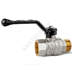 Кран шаровой латунь никель Pride Ду 20 Ру40 ВР/НР полнопроходной рычаг аналог 11б27п1 LD 47.20.В-Н.Р . купить в интернет-магазине инженерного оборудования в Санкт-Петербурге