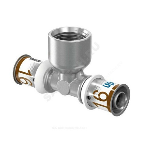 Тройник МП латунь пресс Дн 32х1/2х32 ВР S-PRESS PLUS Uponor 1070600 (1015088) купить в интернет-магазине инженерного оборудования в Санкт-Петербурге