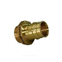 Муфта для PE-X латунь Дн 40х1 1/4 НР Q&E Wipex Uponor 1008732 (1008754, 1063725) купить в интернет-магазине инженерного оборудования в Санкт-Петербурге