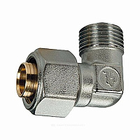 Угольник МП латунь обжим Дн 26х1х90гр НР R562AM Giacomini R562MX120 купить в интернет-магазине инженерного оборудования в Санкт-Петербурге