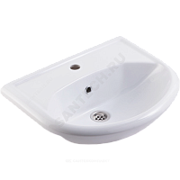 Умывальник мебельный УЮТ 55 белый Rosa (Кировская керамика) купить в интернет-магазине инженерного оборудования в Санкт-Петербурге