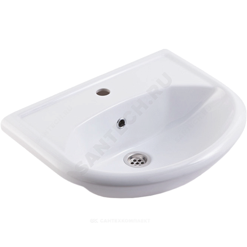 Умывальник мебельный УЮТ 55 белый Rosa (Кировская керамика) купить в интернет-магазине инженерного оборудования в Санкт-Петербурге