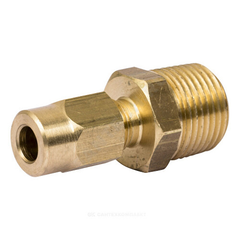 Ниппель латунь для импульсной трубки 6х1мм (10 шт.) Danfoss 003H6859 купить в интернет-магазине инженерного оборудования в Санкт-Петербурге
