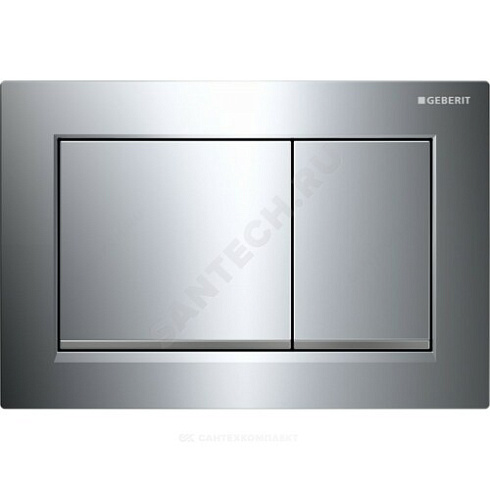 Кнопка для инсталляции Sigma 30 хром глянец/хром матовый Geberit 115.883.KH.1 купить в интернет-магазине инженерного оборудования в Санкт-Петербурге