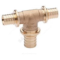 Тройник переходной для PE-X бронза Дн 16х20х16 RAUTITAN PLATINUM RX Rehau 13777471001 купить в интернет-магазине инженерного оборудования в Санкт-Петербурге