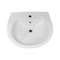 Умывальник подвесной Оптима 56 белый Лобненский стройфарфор купить в интернет-магазине инженерного оборудования в Санкт-Петербурге