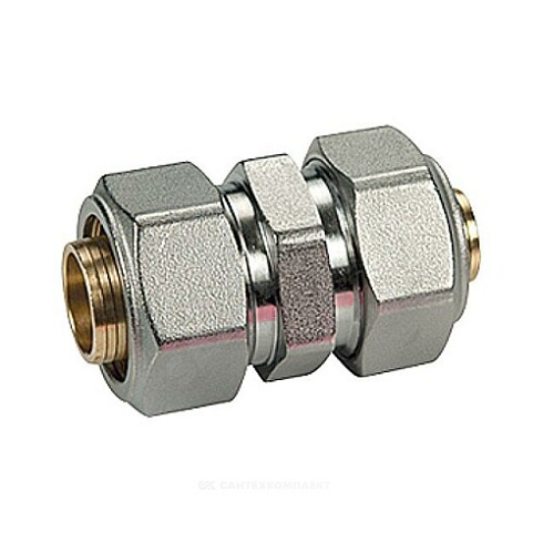 Муфта переходная МП латунь хром обжим Дн 32х26 R566AM Giacomini R566MX076 купить в интернет-магазине инженерного оборудования в Санкт-Петербурге
