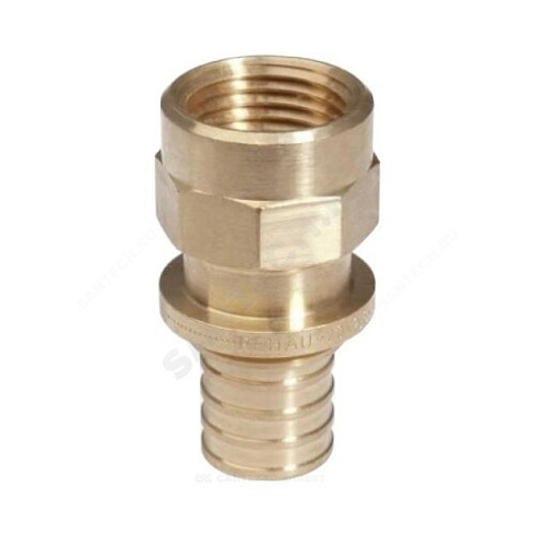 Муфта для PE-X бронза Дн 20х3/4 ВР RAUTITAN RX Rehau 11382531001 (13660691001) купить в интернет-магазине инженерного оборудования в Санкт-Петербурге
