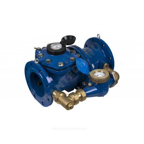 Счётчик х/в комбинированный (крыльчатый и турбинный) Ду 100/20 Ру16 30С L=370мм фл СТВК-2 Декаст 10-100-01 купить в интернет-магазине инженерного оборудования в Санкт-Петербурге