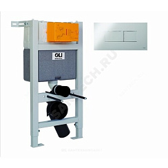 Инсталляция для подвесного унитаза Expert EVO/SPEED с кнопкой смыва Karisma хром глянцевый OLI 004599 купить в интернет-магазине инженерного оборудования в Санкт-Петербурге