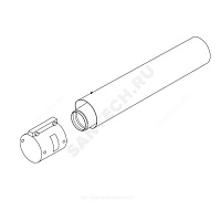 Удлинитель коаксиальный 60/100 мм l=2000 мм для котлов Рысь Protherm 20257445 купить в интернет-магазине инженерного оборудования в Санкт-Петербурге