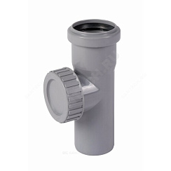 Ревизия PP-H с крышкой серая HT HTRE Дн 90 б/нап в/к Ostendorf 114600 купить в интернет-магазине инженерного оборудования в Санкт-Петербурге