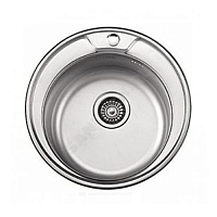 Мойка врезная Матовая 490х490х180 сталь нержавеющая с сифоном Ledeme L74949 купить в интернет-магазине инженерного оборудования в Санкт-Петербурге
